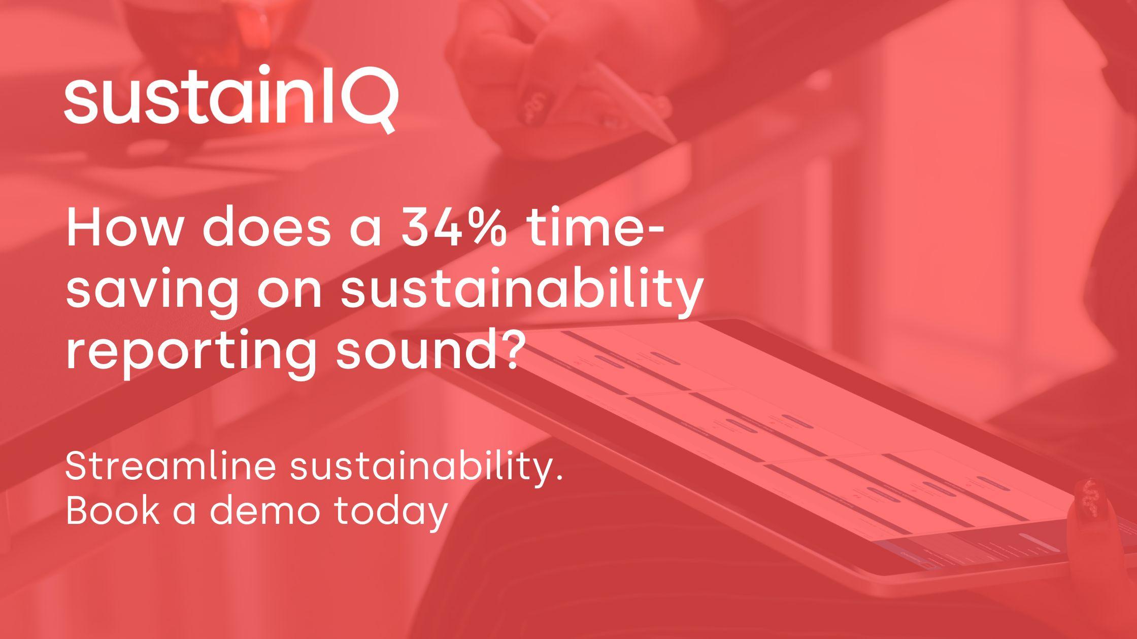 34% time-saving on sustainability reporting - demo